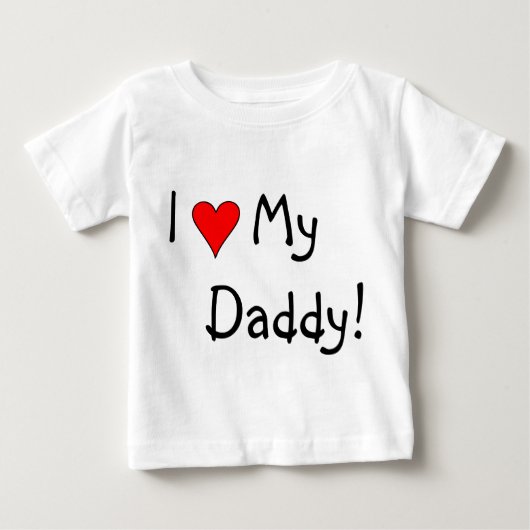 I Herz mein Vati! Baby T-shirt (Vorderseite)