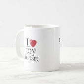 I Herz mein Wegie Kaffeetasse (Vorderseite Links)