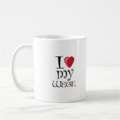 I Herz mein Wegie Kaffeetasse (Links)