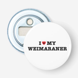 I Herz mein Weimaraner Flaschen-Öffner-Magnet Flaschenöffner