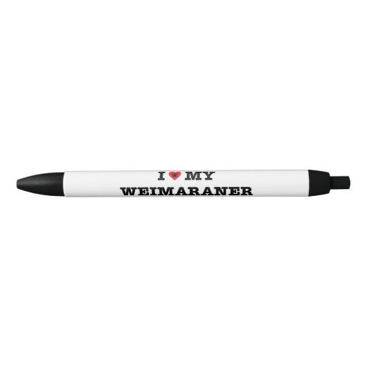 I Herz mein Weimaraner Stift (Vorderseite)