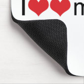 I Herz mein Zwilling Mousepad (Ecke)