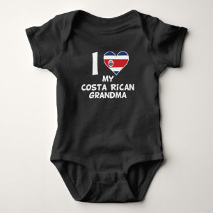 I Herz meine Costa Rican Großmutter Baby Strampler