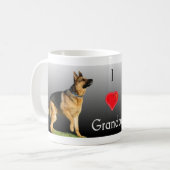 I (Herz) meine Großvater-Tasse Kaffeetasse (Vorderseite Links)