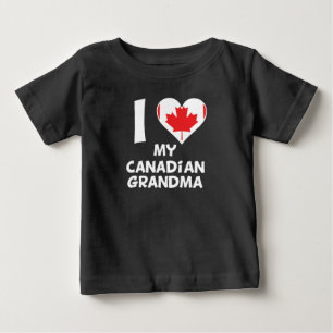 I Herz meine kanadische Großmutter Baby T-shirt