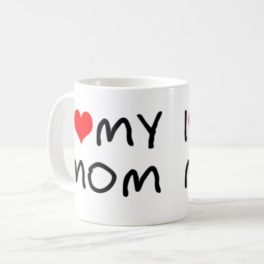I Herz meine Mama Kaffeetasse (Vorderseite Links)