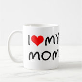 I Herz meine Mama Kaffeetasse (Links)
