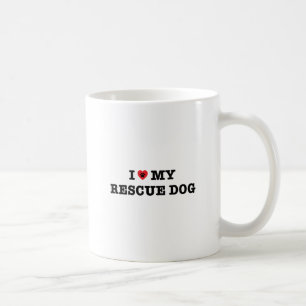 I Herz meine Rettungs-Hundekaffee-Tasse Kaffeetasse