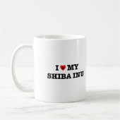 I Herz meine Shiba Inu Kaffee-Tasse Kaffeetasse (Links)