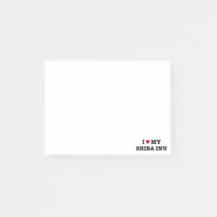 I Herz meine Shiba Inu Post-Itanmerkungen Post-it Klebezettel