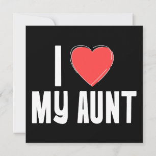 I (Herz) Meine Tante-Grußkarte - Sweet and Simple Feiertagskarte