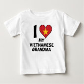 I Herz meine vietnamesische Großmutter Baby T-shirt (Vorderseite)