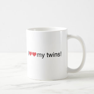 I Herz meine Zwillinge Kaffeetasse