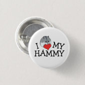 I Herz meines Hammy Russe-Campbell Zwerg Button (Vorne & Hinten)