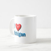 I Herz Michigan Kaffeetasse (Vorderseite Links)