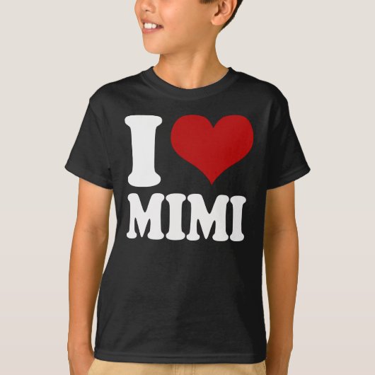 I Herz Mimi T-Shirt (Vorderseite)