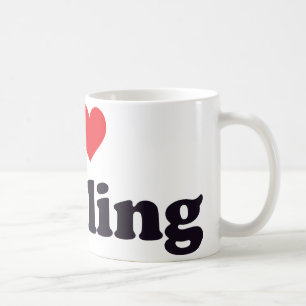 I Herz-Mit der Schleppangel fischen Kaffeetasse