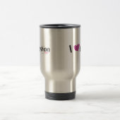 I Herz-Mode-Aqua Reisebecher (Mittel)