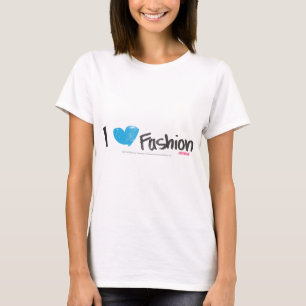 I Herz-Mode-Aqua T-Shirt