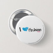 I Herz-Mode-Gelb Button (Vorne & Hinten)
