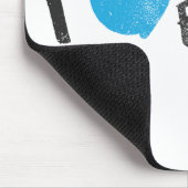 I Herz-Mode-Gelb Mousepad (Ecke)