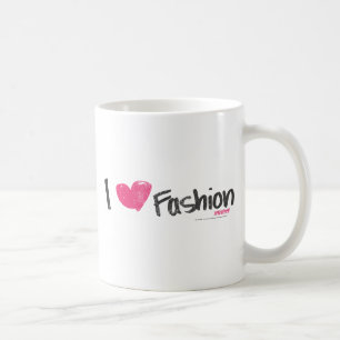 I Herz-Mode-Magenta Kaffeetasse