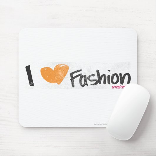 I Herz-Mode-Orange Mousepad (Mit Mouse)