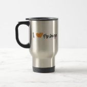 I Herz-Mode-Orange Reisebecher (Links)