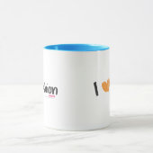 I Herz-Mode-Orange Tasse (Zentrum)