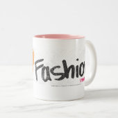 I Herz-Mode-Orange Zweifarbige Tasse (VorderseiteRechts)