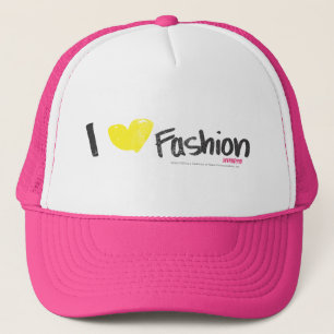 I Herz-Mode-Rosa Truckerkappe