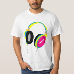 I Herz-Musik - Kopfhörer-T-Shirt T-Shirt