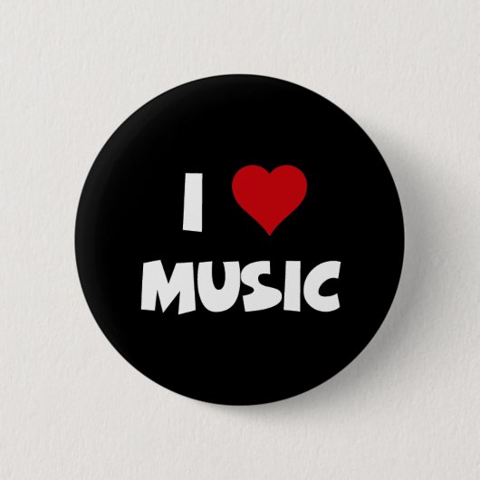 I [Herz] Musik-Taste Button (Vorderseite)