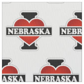 I Herz Nebraska Stoff (Nahaufnahme)