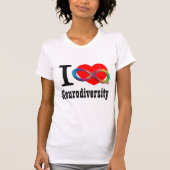 I Herz Neurodiversity T-Shirt (Vorderseite)
