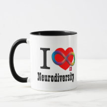 I Herz Neurodiversity Tasse