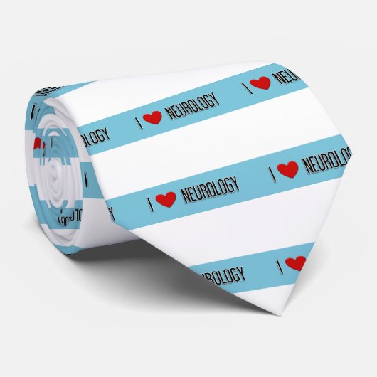 I Herz-Neurologie Krawatte (Gerollt)