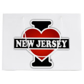 I Herz New-Jersey Große Geschenktüte (Vorderseite)