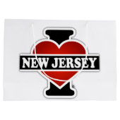 I Herz New-Jersey Große Geschenktüte (Rückseite)