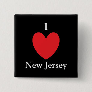 I Herz-New-Jersey Knopf Button