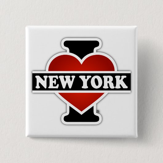 I Herz New York Button (Vorderseite)