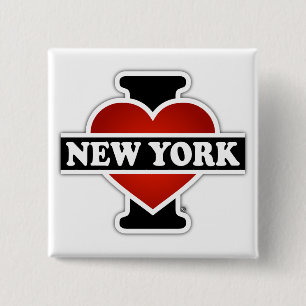 I Herz New York Button