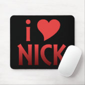 I Herz-Nick-Fan Mousepad (Mit Mouse)