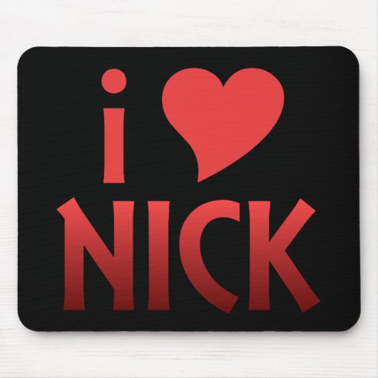 I Herz-Nick-Fan Mousepad (Vorne)