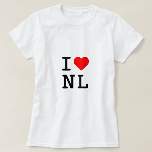 I Herz NL T-Shirt (Design vorne)
