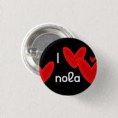 I Herz Nola Button (Vorne & Hinten)