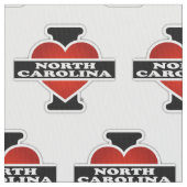 I Herz North Carolina Stoff (Nahaufnahme)