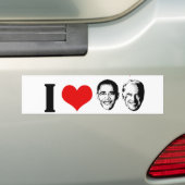 I HERZ OBAMA BIDEN AUTOAUFKLEBER (Auf Auto)