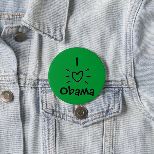 I "HERZ" OBAMA! BUTTON (Beispiel)