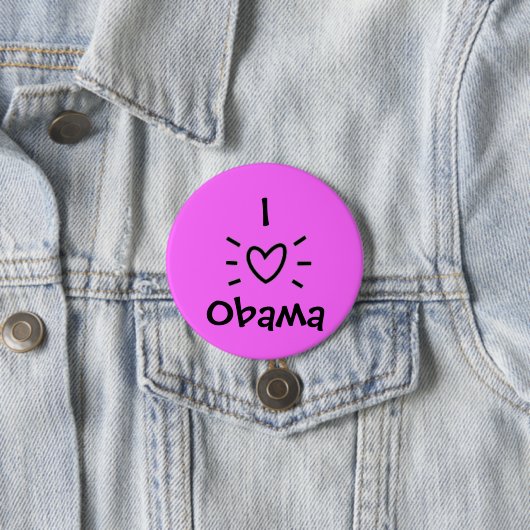 I "HERZ" OBAMA! BUTTON (Beispiel)